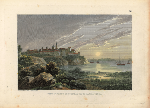 Sir John Coalt Hoare, View of Porto Longone